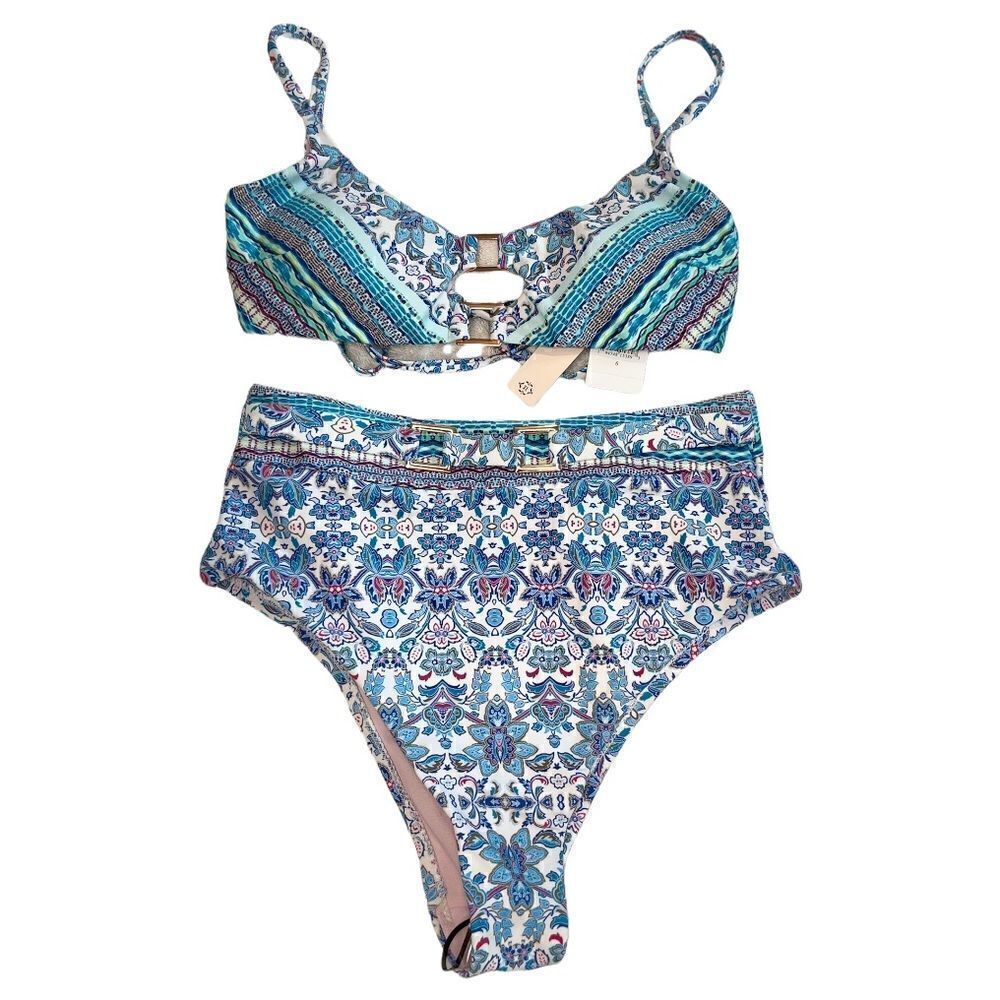 Nanette Lepore Iris Bralette 2 Piece Set Bikini.Size 6